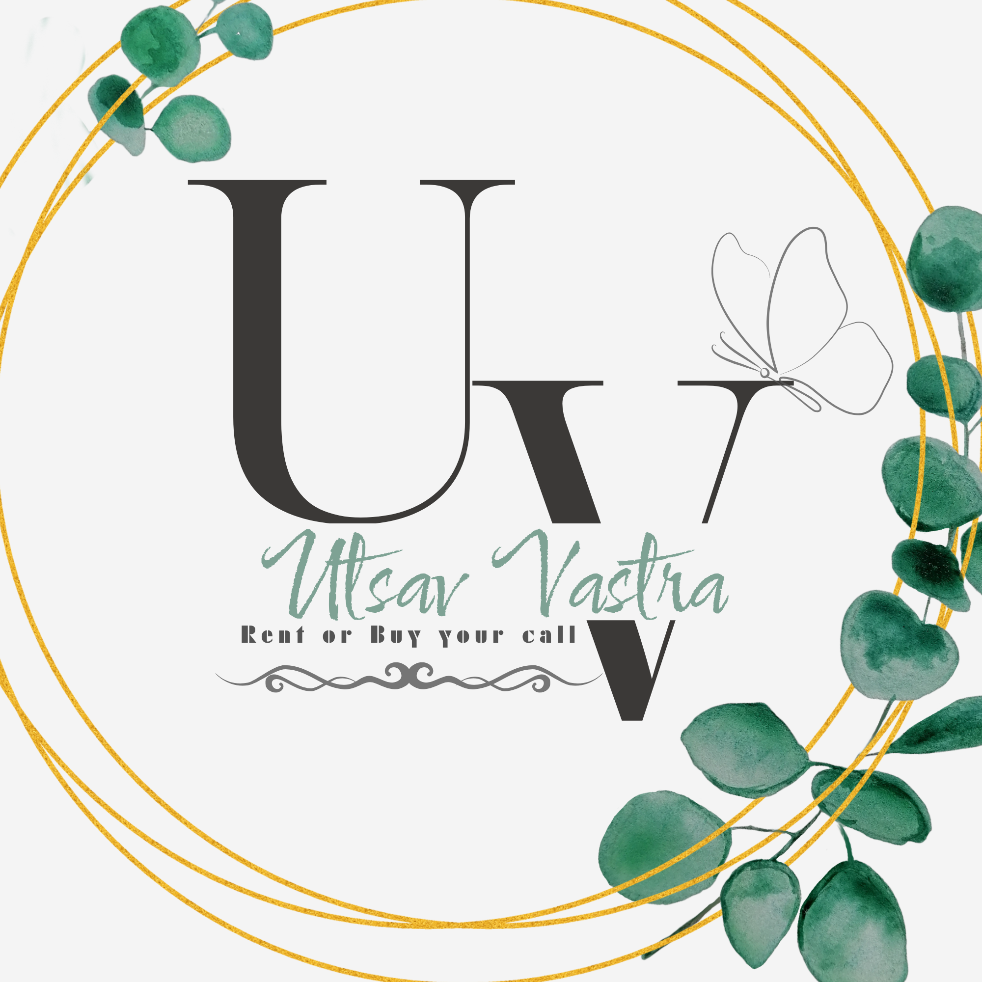 Black White Minimalist Modern Aesthetic Initials Font Logo